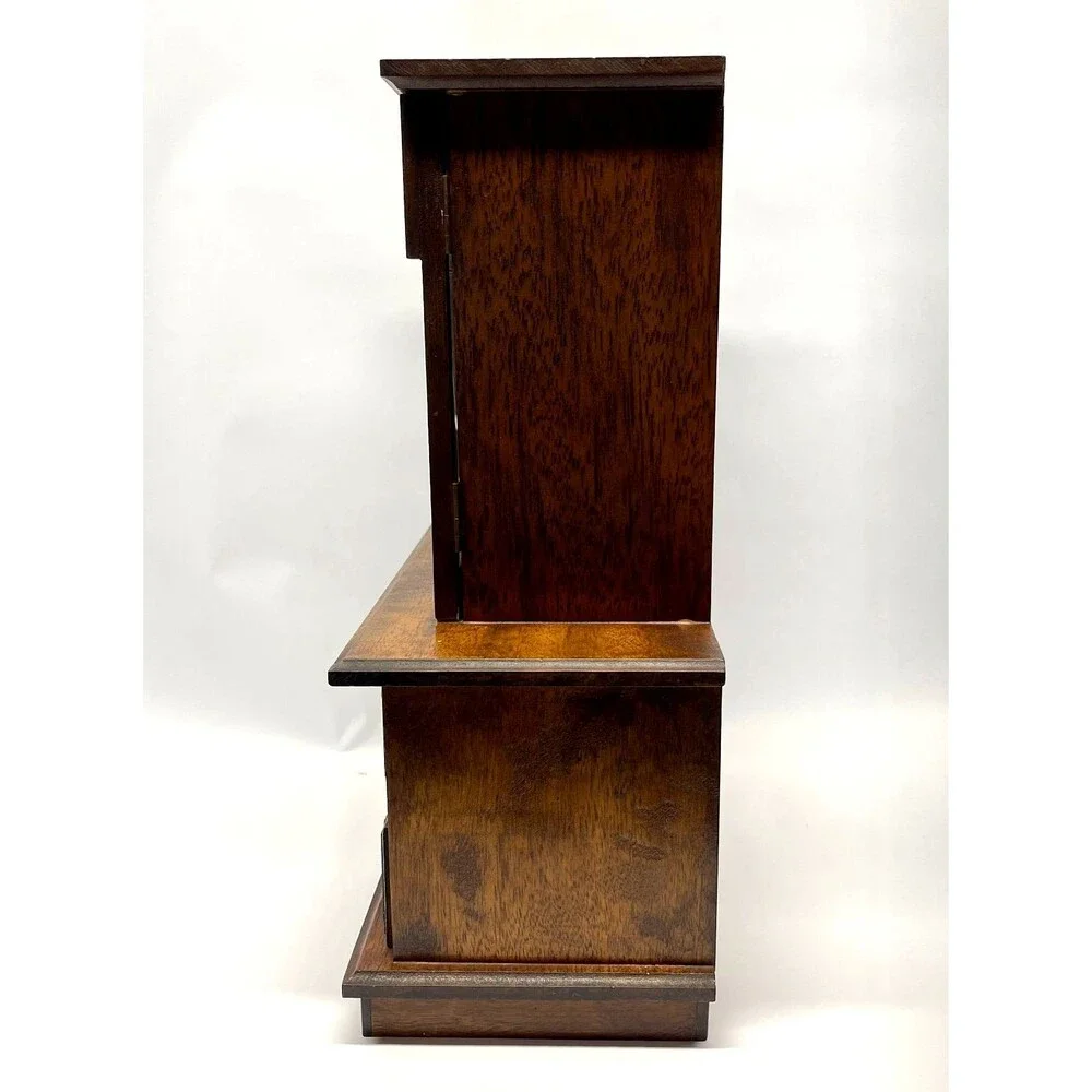 Vintage Laurel Japan Musical Jewelry Armoire 6 Drawer Love Story Music Box